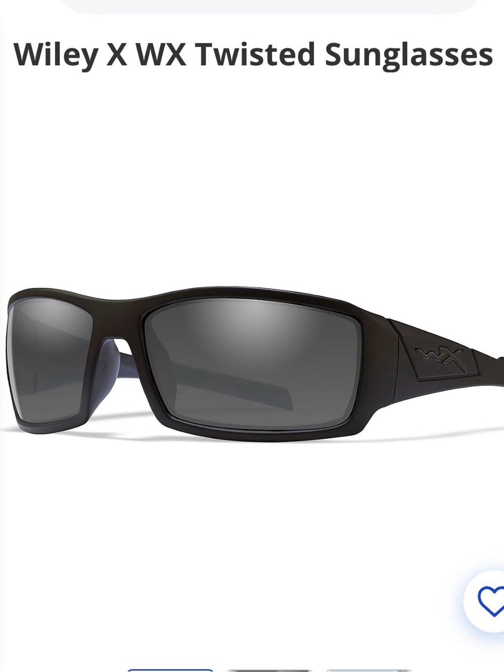 Wiley X WX Twisted Sunglasses - Black (matte)